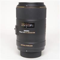Used Sigma 105mm f/2.8 EX DG OS HSM Macro Lens Nikon F