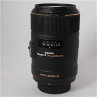 Used Sigma 105mm f/2.8 EX DG OS HSM Macro Lens Nikon F