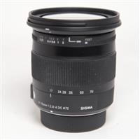 Used Sigma 17-70mm F2.8-4 DC Macro OS HSM Nikon Fit