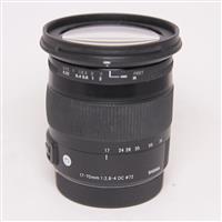Used Sigma 17-70mm f/2.8-4 DC Macro OS HSM Contemporary Lens Canon EF