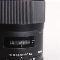 Used Sigma 18-35mm f/1.8 DC HSM Art Lens Canon EF
