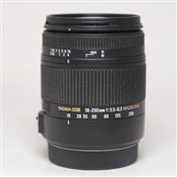 Used Sigma 18-250mm f/3.5-6.3 DC Macro OS HSM Lens Canon EF
