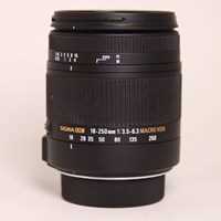 Used Sigma 18-250mm f/3.5-6.3 DC Macro OS HSM Lens Nikon F