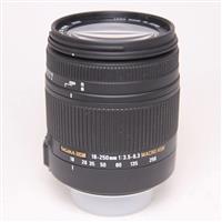 Used Sigma 18-250mm f/3.5-6.3 DC Macro OS HSM Lens - Nikon