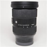 Used Sigma 24-70 f/2.8 Mirrorless Lens DG DN Art- E-Mount Lens