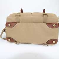 Used Billingham 555 Shoulder Bag - Khaki Canvas/Tan