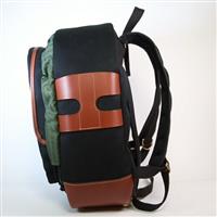 Used Billingham 25 Rucksack - Black Canvas/Tan