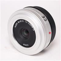 Used Leica Elmarit TL 18 mm f/2.8 ASPH Pancake Lens Silver Anodised