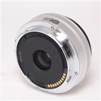 Used Leica Elmarit TL 18 mm f/2.8 ASPH Pancake Lens Silver Anodised
