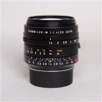 Used Leica Summilux M 28mm f/1.4 ASPH Lens Black Anodised
