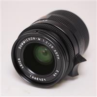 Used Leica Summicron M 28mm f/2 ASPH Lens Black Anodised