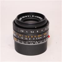 Used Leica Elmarit M 28mm f/2.8 ASPH Lens Black Anodised
