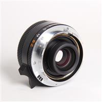 Used Leica Elmarit M 28mm f/2.8 ASPH Lens Black Anodised