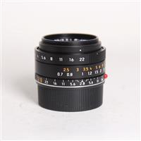 Used Leica Elmarit M 28mm f/2.8 ASPH Lens Black Anodised