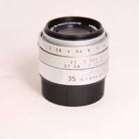 Used Leica Summicron M 35mm f/2 ASPH Lens Silver Anodised