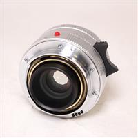 Used Leica Summicron M 35mm f/2 ASPH Lens Silver Anodised 11674