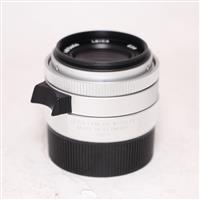 Used Leica Summicron M 35mm f/2 ASPH Lens Silver Anodised