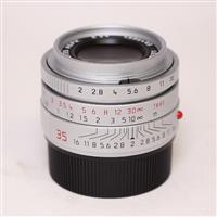 Used Leica Summicron M 35mm f/2 ASPH Lens Silver Anodised