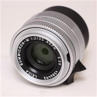 Used Leica Summicron M 35mm f/2 ASPH Lens Silver Anodised