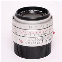 Used Leica Summicron M 35mm f/2 ASPH Lens Silver Anodised