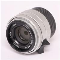 Used Leica Summicron M 35mm f/2 ASPH Lens Silver Anodised