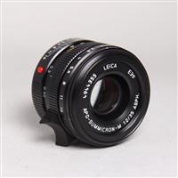 Used Leica APO-Summicron-M 35mm f/2 ASPH. Lens Black Anodised