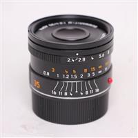 Used Leica Summarit M 35mm f/2.4 ASPH Lens Black Anodised