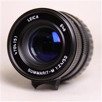 Used Leica Summarit M 50mm f/2.4 Lens Black Anodised