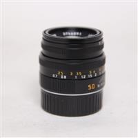 Used Leica Summicron M 50mm f/2 Lens Black Anodised