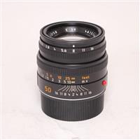 Used Leica Summicron M 50mm f/2 Lens Black Anodised