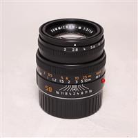 Leica Summicron M 50mm f/2 Lens Black Anodised