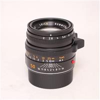 Leica Summicron M 50mm f/2 Lens Black Anodised