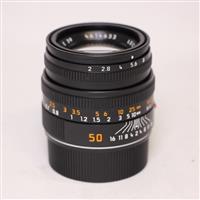 Leica Summicron M 50mm f/2 Lens Black Anodised