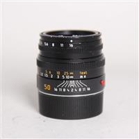 Leica Summicron M 50mm f/2 Lens Black Anodised
