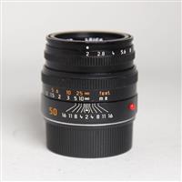 Leica Summicron M 50mm f/2 Lens Black Anodised