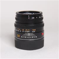 Used Leica Summicron M 50mm f/2 Lens Black Anodised