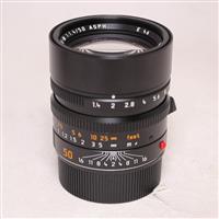 Used Leica Summilux M 50mm f/1.4 ASPH Lens Black Anodised