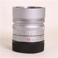 Used Leica Summilux M 50mm f/1.4 ASPH Lens Silver Chrome Edition