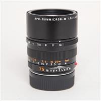 Used Leica APO Summicron M 75mm f/2 ASPH Lens Black Anodised