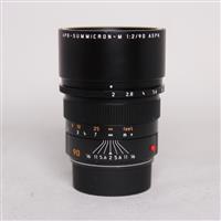 Used Leica APO Summicron-M 90mm f/2 ASPH Lens Black Anodised