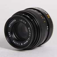 Used Leica Macro Elmar M 90mm f/4 Lens Black Anodised
