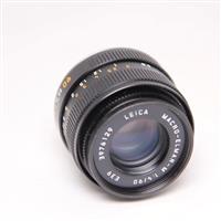 Used Leica Macro Elmar M 90mm f/4 Lens Black Anodised