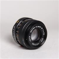 Used Leica Macro Elmar M 90mm f/4 Lens Black Anodised