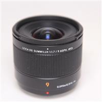 Used Panasonic Leica DG Summilux 9mm f/1.7 ASPH Lens