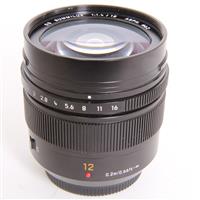 Used Panasonic Leica DG Summilux 12mm f/1.4 ASPH Lens