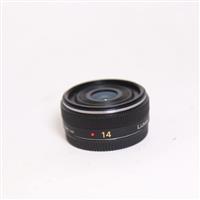 Used Panasonic Lumix G 14mm f/2.5 ASPH II Pancake Lens Black