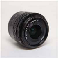 Used Panasonic Leica DG Summilux 15mm f/1.7 ASPH Lens Black