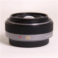 Used Panasonic Lumix 20mm f/1.7 Pancake ASPH Micro 4/3