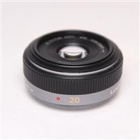 Used Panasonic Lumix 20mm f/1.7 Pancake ASPH Micro 4/3