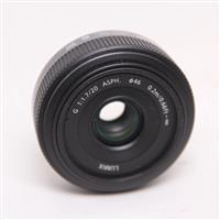 Used Panasonic Lumix 20mm f/1.7 Pancake ASPH Micro 4/3